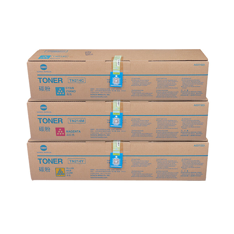 柯尼卡美能达(KONICA MINOLTA) 原装组合碳粉TN214CMY（红黄蓝） 适用bizhub C200e/C210 红黄蓝三色