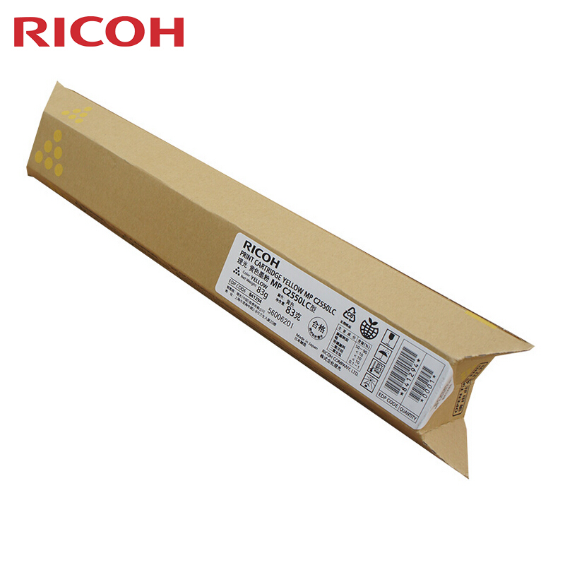 理光(RICOH)黄色原装小容量墨粉盒 MP C2550LC型 适用理光MP C2010系列