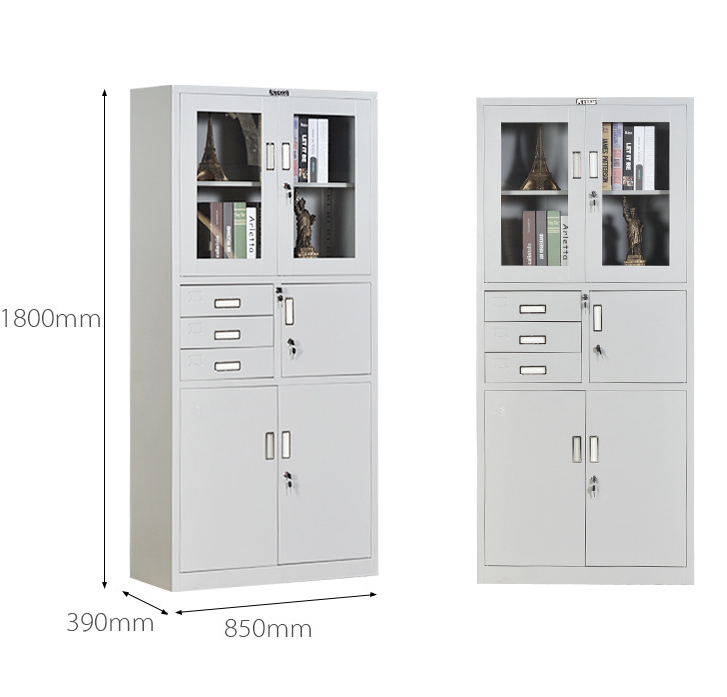 盛花牌 钢制文件柜 铁皮柜 档案柜器械偏三斗