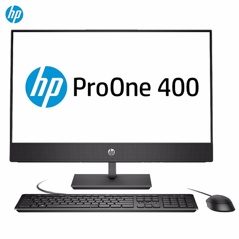 惠普（hp）HP ProOne 400 G4 20.0-in Non-Touch All-in-One PC-N7010000059 企业办公台式机电脑Intel Core i3-8100 4G内存 500GB硬盘 20寸宽屏背光防炫目LED