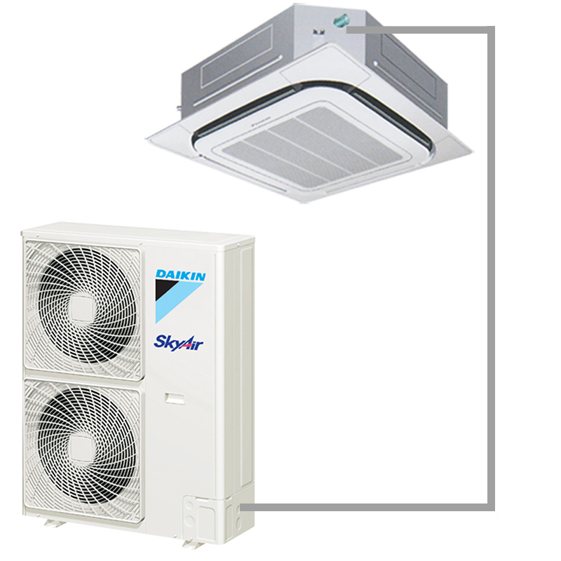 大金(DAIKIN) 5匹 天花机 (R410A) 2级定频380V冷暖嵌入式空调 大金FNCQ205AB、RNCQ205ABY