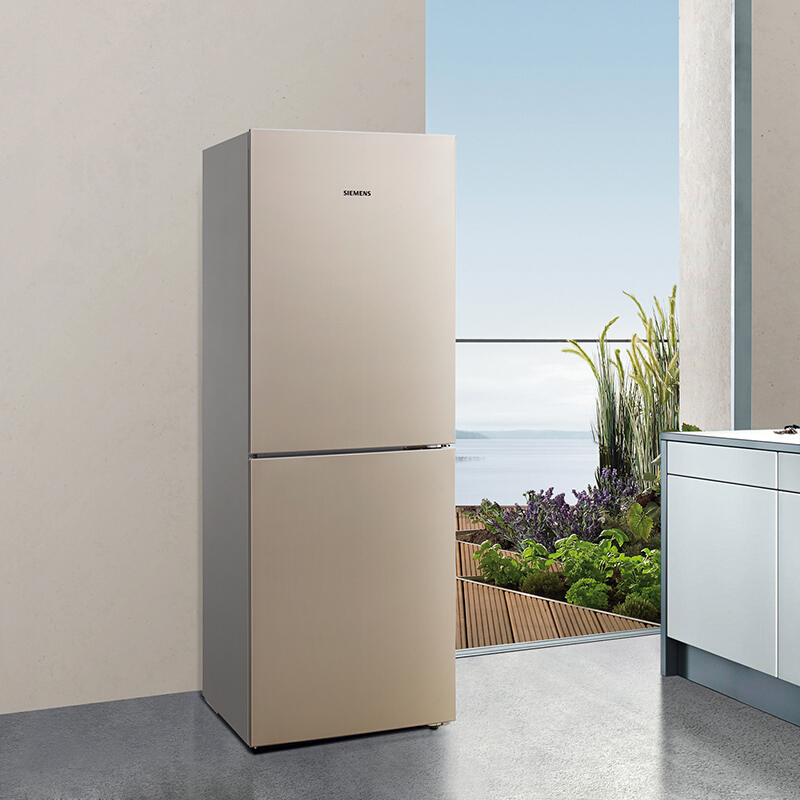 西门子（SIEMENS） 265升 双门冰箱 LED内显 电脑温控（浅金色） BCD-265(KG28EV2S0C)